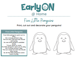 Print & Cut activity - Penguins