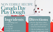 Canada Day Play Dough